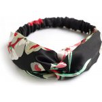 B-TOP Módní vícebarevná látková čelenka s křížením Druh barvy: Červená – Zboží Dáma