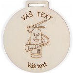 CENTROFLOR Hasičská medaile 70mm Množství: 1-10ks – Zboží Dáma