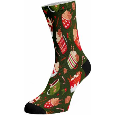 Walkee vánoční ponožky Hrníčky Červená