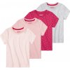 Kojenecké tričko a košilka lupilu Dívčí triko 4kusy světle růžová
