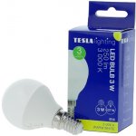 Tesla LED žárovka mini BULB/ E14/ 3W/ 230V/ 250lm/ 3000K/ teplá bílá – Hledejceny.cz