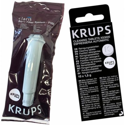 Krups F08801 Aqua Claris + XS300010 čisticí tablety – Hledejceny.cz