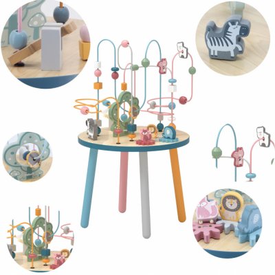 Viga Toys dřevěný manipulační stolek hračky – Sleviste.cz