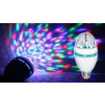 Grugen Rotační LED disco RGB žárovka s adaptérem – Zboží Dáma