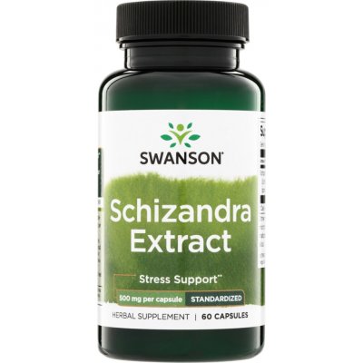 Swanson Klanopraška Čínská Schizandra Extract 500 mg 60 kapslí – Hledejceny.cz