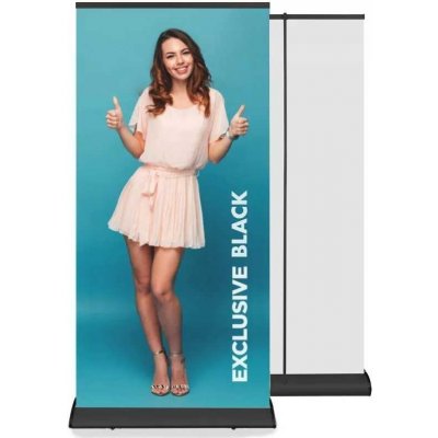 A-Z Reklama CZ Přenosný Roll Up Banner EXCLUSIVE 100x200 cm - Černý – Hledejceny.cz