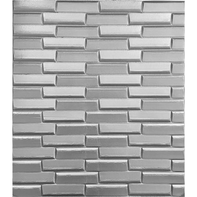 Impol Trade 3D SILVER 70 x 77 cm 3D stříbrný 1ks – Zboží Mobilmania