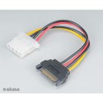 AKASA SATA redukce napájení na 4pin Molex, 15cm, 2ks v balení – Zboží Živě