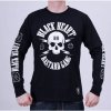 Pánské tričko s potiskem Tričko Street Black Heart BASTARD SKULL LS černá