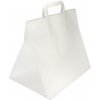 Nákupní taška a košík EcoRevolution Obaly Papírová taška s plochým uchem 320x220x280 mm bílá 25 ks