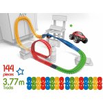 FleXtrem Discovery Set flexibilní autodráha Set Smoby s dvojitou prodlouženou dráhou 784 cm a elektronickým autíčkem – Zboží Mobilmania