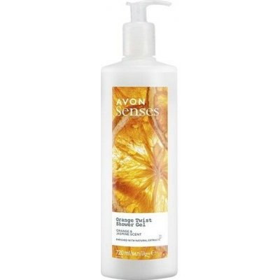 Avon Senses sprchový gel s vůní pomeranče a jasmínu 720 ml