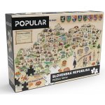 POPULAR Mapa Slovenska 160 dílků – Zboží Dáma