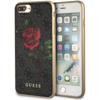 Pouzdro Guess iPhone 8 PLUS / 7 PLUS / 6S PLUS / 6 PLUS - 4G Flower Desire Back šedé