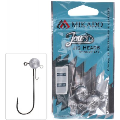 MIKADO Jigové hlavičky JAWS STINGER EYE JIG BN vel.12 10g 2ks – Zboží Dáma