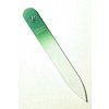 Pilník a leštidlo na modeláž nehtů Bohemia Crystal Skleněný pilník na nehty s potiskem 90 mm zelený