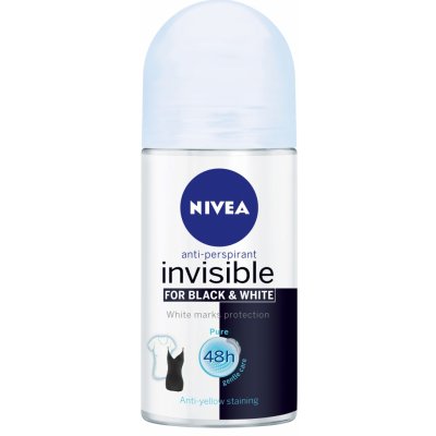 Nivea Invisible for Black & White Pure roll-on 50 ml – Zboží Dáma
