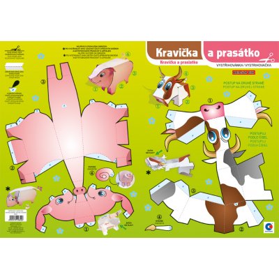 Vystřihovánka, Kravička a prasátko – Hledejceny.cz