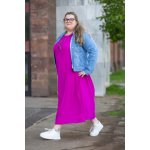 Italy fashion Maxi šaty Viana Fuchsiová – Zboží Dáma