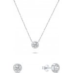 Brilio Silver Elegantní set stříbrných šperků se zirkony SET220W – Sleviste.cz