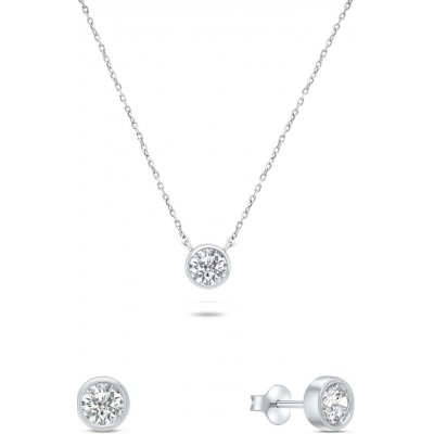 Brilio Silver Elegantní set stříbrných šperků se zirkony SET220W – Sleviste.cz