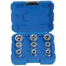 SATRA Nástrčné hlavice TORX-E 1/2", E10 - E24, 9 ks