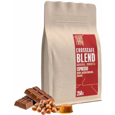 CrossCafe Crosscafe Blend espresso pražená zrnková 250 g – Hledejceny.cz