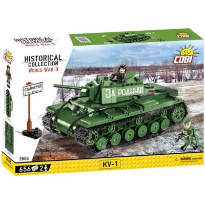 COBI 2555 World War II Ruský těžký tank Kliment Voroshilov KV-1 – Zboží Mobilmania