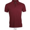 Pánské Tričko SOL's Collection polokošile Prime Men krátký rukáv pánská COT-25057137001 Burgundová