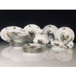 Leander 1907 Jídelní souprava Sabina s platinovým pásk 25 dílná – Zboží Dáma