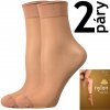 VOXX ponožky NYLON socks 20 DEN 2 páry golden