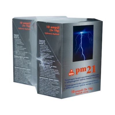 PM 21 pitné ampule 1+1 10 x 20 g