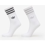 adidas Mid-Cut Glitter Crew Socks 2-Pack White/ Grey Two/ Black