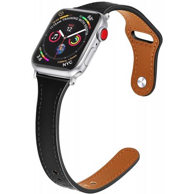 Techsuit Řemínek na hodinky W033 pro DÁMY - Apple Watch 1/2/3/4/5/6/7/8/SE/SE 2/Ultra 42/44/45/49 mm - černý KF239820 – Zbozi.Blesk.cz