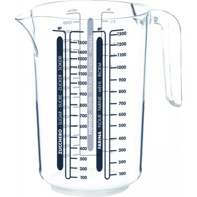 Moser Plastová odměrka s gumovým protiskluzovým dnem, obsah: 1,50 litru – Zboží Dáma