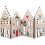 Anděl Přerov Vánoční leporelo chaloupky dřevěné na postavení 45 x 25 x 0,5 cm – Hledejceny.cz