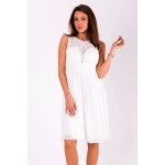 Dámské společenské šaty Louise bez rukávů s krajkou bílá – Zbozi.Blesk.cz