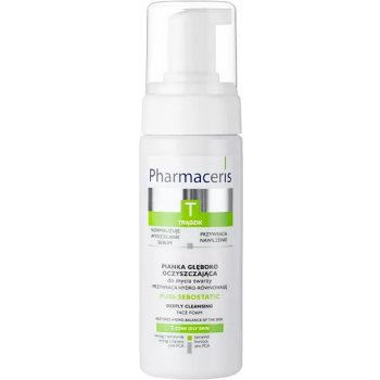 Pharmaceris T-Zone Oily Skin Puri-Sebostatic čistící pěna pro pleť vysušenou a podrážděnou léčbou akné (Restores Hydro-Balance of the Skin) 150 ml