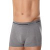 Boxerky, trenky, slipy, tanga Brubeck pánské boxerky Merino BX10430 šedé