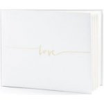 Svatební kniha "Love" BÍLÁ, 22 listů – Zboží Dáma