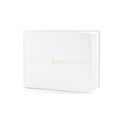 Svatební kniha "Love" BÍLÁ, 22 listů – Zboží Dáma