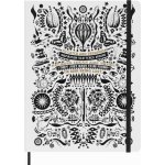 Moleskine Zápisník Uni Lorenzo Petrantoni tvrdé desky B5 linkovaný, bílý – Zboží Živě