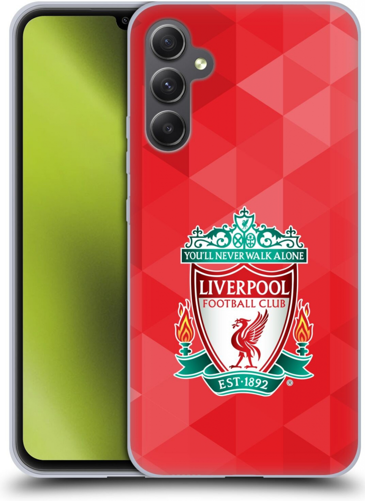 Pouzdro HEAD CASE Samsung Galaxy A34 5G ZNAK LIVERPOOL FC OFFICIAL GEOMETRIC RED
