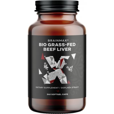 BrainMax Hovězí játra Grass-Fed Beef liver 240 kapslí – Hledejceny.cz