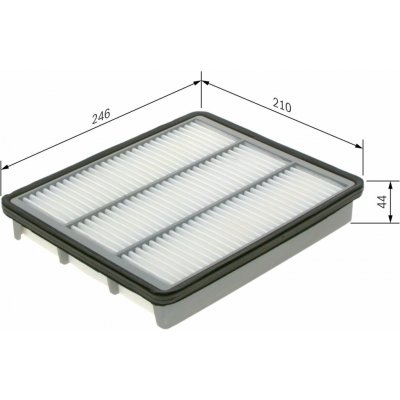 Vzduchový filtr BOSCH 1 457 433 580 – Hledejceny.cz