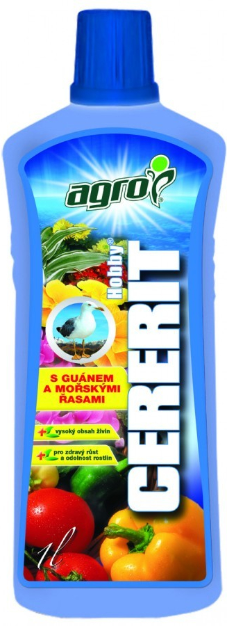 Agro CERERIT Hobby kapalné hnojivo s guánem a mořskými řasami 1 L