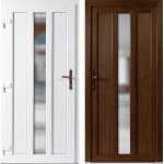 OknaDvereNaMiru.cz Vchodové plastové dveře Magnus zlatý dub / bílá levé otevírání dovnitř 98 x 198 cm – Hledejceny.cz