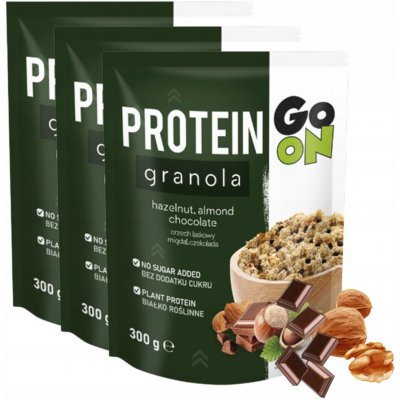 GO ON Proteinová granola s čokoládou a ořechy 300 g – Zboží Dáma