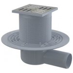 Alcadrain Smart Podlahová vpust 105x105/50 mm boční, mřížka, nerez, kombinovaná zápachová uzávěra APV1321 – Zbozi.Blesk.cz