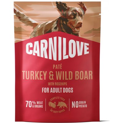 Carnilove Dog Paté Turkey&Wildboar+Ros. 300 g – Sleviste.cz